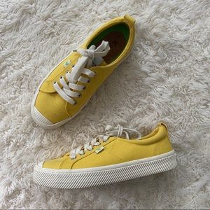 CARIUMA Oca Low Top Canvas Lace Up Sneaker -Yellow